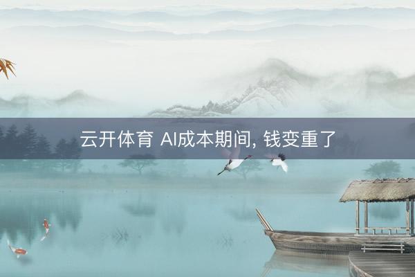 云开体育 AI成本期间, 钱变重了