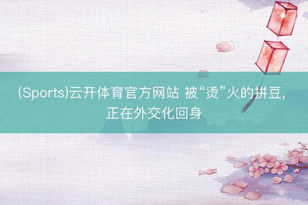 (Sports)云开体育官方网站 被“烫”火的拼豆, 正在外交化回身